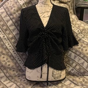 H&M Polka Dot Adjustable Top Size 6